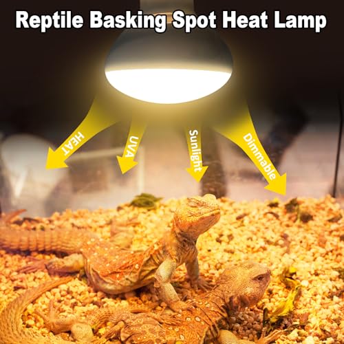 MIXJOY 150W Reptile Heat Lamp Bulbs, 2Pack Heat Lamp Bulbs for Reptiles Basking Bulbs UVA Daylight Basking Light Amphibians Heating Lamp Emitter for Lizard, Tortoise, Bearded Dragon Gecko, Chicken - style: 2Pack 150W