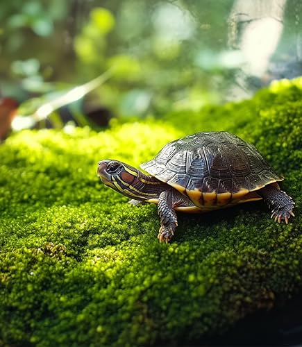 LUCKYRUNES Live Moss for Terrarium Bedding & Reptile Enclosures | Moisture-Holding Layer, Humid Hide Accent, Forest-Floor Look, Easy to Trim, For Frogs, Geckos, Turtles, Snakes