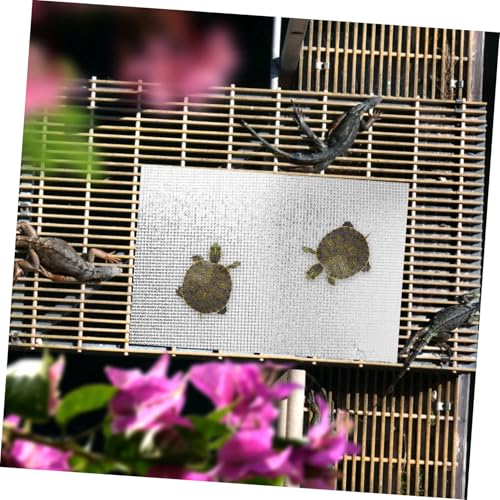 BESTonZON 2pcs Reptile Heat Pad with Reflective Film 38w Waterproof Thermal Mat for Terrarium Heating Small Pet Gecko Turtle Frog Propagator Winter Use