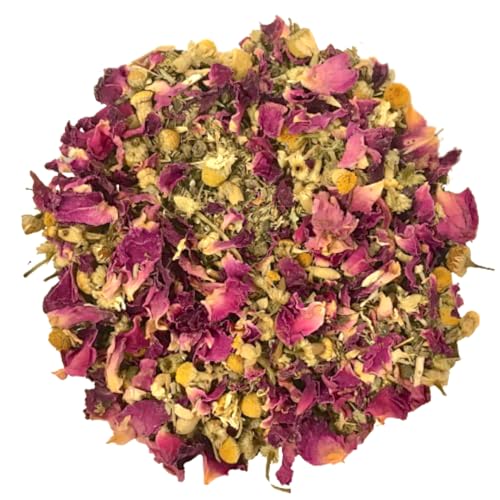 Forage Mix,100% All Natural Botanical Herb Treat for Rabbit Hamster Guinea Pig Chinchilla Chicken Gerbil Degu & Other Small Animals (Calming Forage Mix 25g)