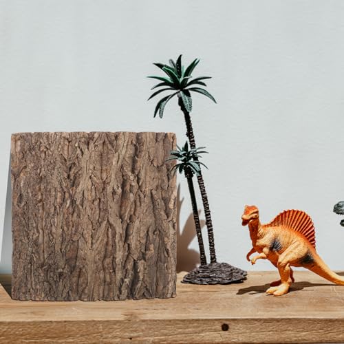 BESPORTBLE Cork Terrarium Background Natural Reptile Bark Backdrop for Climbing Lizard Habitat Decor for Bearded Dragons and Other Reptiles Aquarium Landscaping