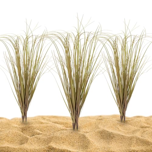 Fake Desert Dry Grass, Artificial Plants for Reptile Tank Accessories, Habitat Decor Fit for Bearded Dragon, Crested Gecko, Leopard Lizard, Chameleon, Artificial Outdoor Plants, Terrarium Decor (1)