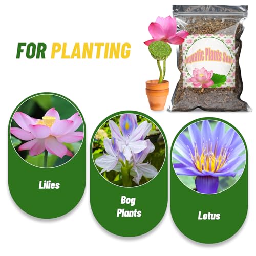 Doter Aquatic Soil for Plants - 2.2LBS, Clay Aquarium Soil Suitable for Small Ponds & Water Plants Like Lotus & Water Lily, Safe for Fish & Aquatic Life - size: 2.2 LBS