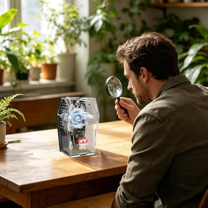 Acrylic Reptile Terrarium Tank, Ventilated Clear Enclosure Box for Snail Gecko Lizard Frog Turtle Amphibian Habitat, Escape Resistant Pet Display Case Home Viewing