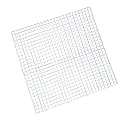 ALEGI Aquarium Plastic Grid Divider Tray Egg Crate,Grid Isolate Board Divider Fish Tank Bottom Black Filter Tray (2 Pcs L) - size: 2 Pcs L