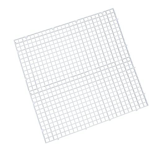 ALEGI Aquarium Plastic Grid Divider Tray Egg Crate,Grid Isolate Board Divider Fish Tank Bottom Black Filter Tray (2 Pcs L) - size: 2 Pcs L