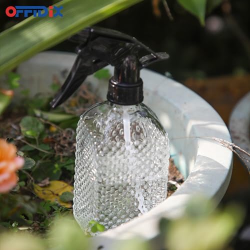 OFFIDIX Glass Plant Mister with Adjustable Nozzle for Indoor Plants and Cleaning - color: Clear