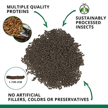 Fluval Bug Bites Turtle Food, Sticks for Medium to Large Sized Turtles, 3.74 lb., A6596, Brown - size: 3.74 lb