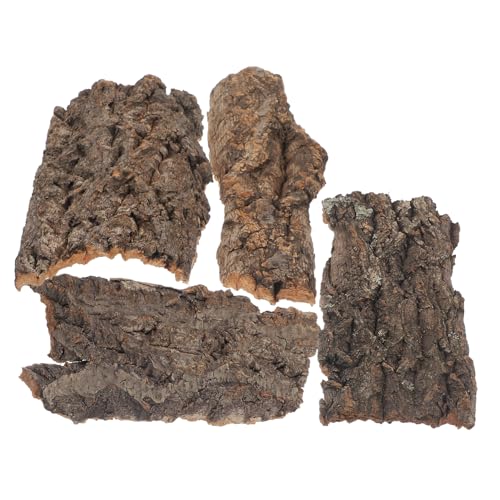 ABOOFAN 12pcs Natural Bark Decor for Reptiles Sturdy Terrarium Climbing Platform for Lizards Geckos and Bearded Dragons Unique Shapes Reptile Habitat