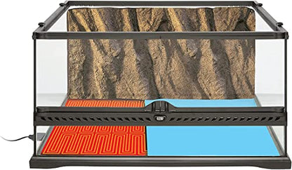 Exo Terra Heat Mat - Reptile Terrarium Substrate Heater for Safe, Even Heating | Ideal for Tropical & Temperate Reptile Environments - 8 Watt, Small - size: Small