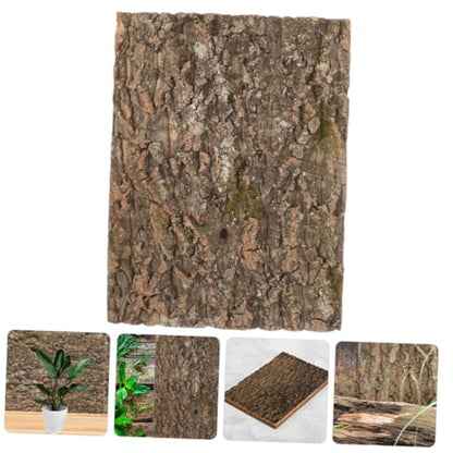 balacoo Cork Bark Terrarium Background Natural Climbing Mat for Reptile Tanks Aquariums Decor for Turtles Snakes and Lizards Safe Reusable Design