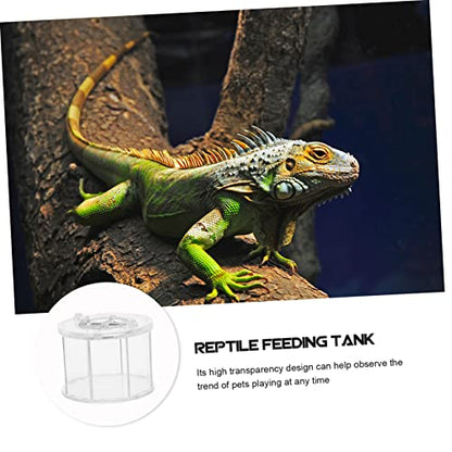 Sosoport Acrylic Reptile Viewing Box Breeding Container for Turtles Spiders Snakes Crabs