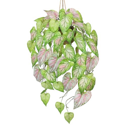 Large Fake Hanging Plants in Pot for Indoor & Outdoor, Long Artificial Hanging Pothos Plants Green, 27.6" Fake Potted Vines Ivy Greenery Plant for Room Wall Shelf Decor Living Room Patio Porch - color: #2 Green Pothos
