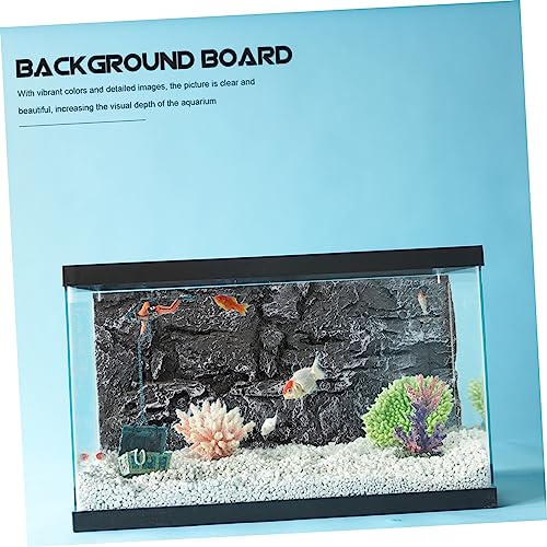 BESPORTBLE Terrarium Rock Decorative Panel 3D Aquarium Background Reptile Tank Fish Tank Background Fresh Chic Compact