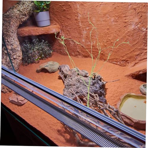 VICASKY Reptile Climbing Vine Decor for Terrarium Fake Vine Plant Suction Cup Realistic Reptile Tank Landscape Accessory for Lizards Snakes and Spiders