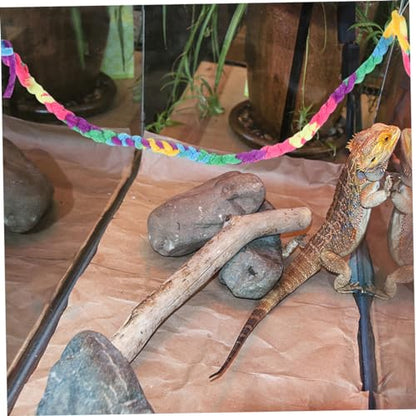 TOYANDONA 2pcs Climbing Ropes for Reptiles Natural Habitat Decor for Lizards Snakes and Crabs Versatile Aquarium Rope Vines for Enrichment and Aesthetic Appeal