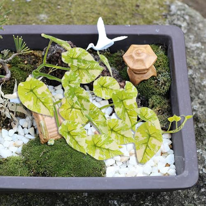 BESPORTBLE Artificial Plants for Geckos Terrarium Hanging Climbing Reptile Plant Decorations with Suction Cups for Lizard Habitat and Hermit Crab Tank Ornaments