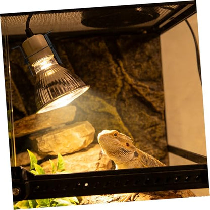 2pcs Adjustable Metal Reptile Heat Lamp Stand with U-Shaped Clamp Bracket for Terrarium and Aquarium Lighting, Universal Uvb Lamp Holder for Snake and Lizard Enclosures