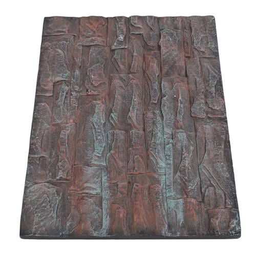 CHICIRIS 3D Reptile Background, Aquarium Background Foam Rock Wall Decor with 3D Textures for Fish Tank Reptile Tank Terrarium (D) - size: D