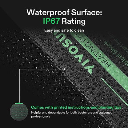 VIVOSUN Reptile Heating Pad 6x8 Inch with Thermostat Combo Under Tank Terrarium Heating Mat for Turtles, Lizards, Frogs, and Other Reptiles - size: 6X8 Inch with Thermostat