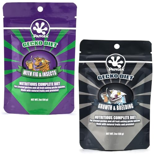 Pangea Gecko Diet Fig & Breeder Bundle - 2oz Fig & Insects and Breeding Formula