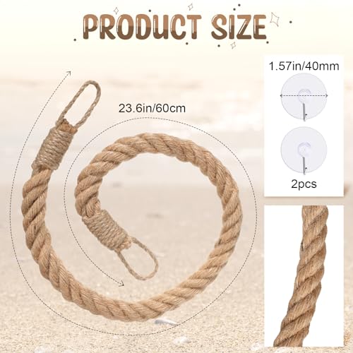 JellyArch Hermit Crab Toys Hermit Crab Climbing Jute Rope Ladder with Hooks Reptile Tank Terrarium Accessories Habitat Decor for Lizards Geckos Snakes(1 Pcs,23.6 Inch) - size: 23.6 Inch