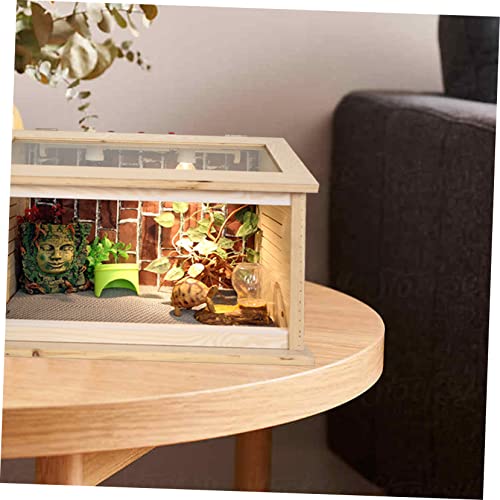 Totority Reptile Mat Non Adhesive Liner for Turtle Lizard Snake Pet Bedding Substrate Carpet