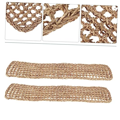 2pcs Reptile Carpet Lizard Lounger Grass Mat Forest Floor Bedding for Bearded Dragons Toys