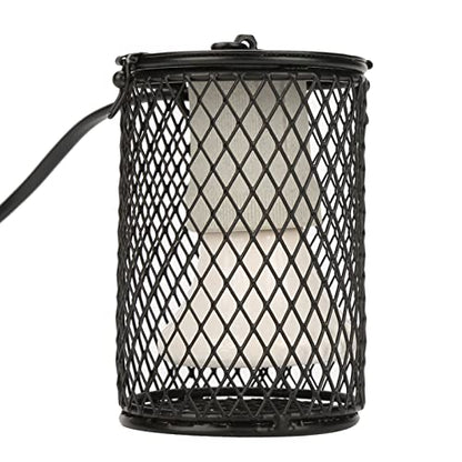 100W Ceramic Heat Lamp Bulb with Lampshade, Infrared Reptile Heat Emitter Heater Lamp Bulbs Hanging Hook Cage for Pet Brooder Coop Chicken Lizard Snake(USA Black) - color: Usa Black
