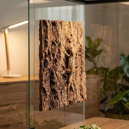 4pcs Cork Terrarium Background: 7.7x5.8x0.4Inch Natural Bark Backdrop Reptile Climbing Mat - Habitat Decoration for Lizard Turtle Bearded Dragon Snake