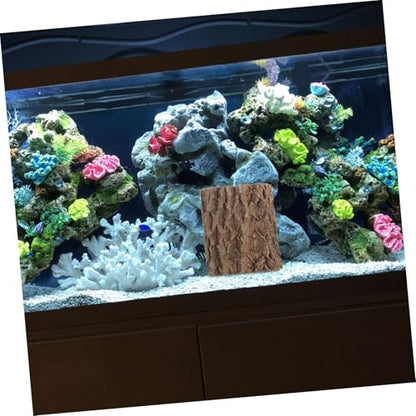 balacoo 2Pcs Cork Bark Background for Reptiles Natural Climbing Wall Backdrop for Terrarium Decor Enhances Habitat for Turtles Chameleons Snakes and More