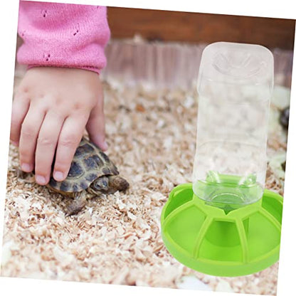 YARNOW 2sets Turtle Accessories for Tank Reptile Food Bowls Water Drinking Plates Pet Water Feeder