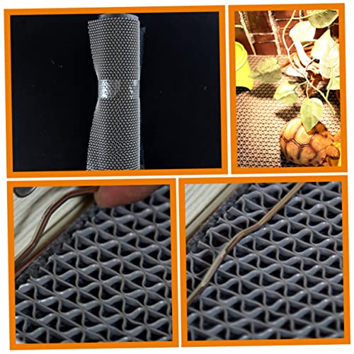 UKCOCO 3-in-1 Reptile Carpet Lizard Cage Pad Waterproof Terrarium Bedding Mat for Tortoise and Snake Wear-Resistant Reptile Supplies - color: Dark Grey