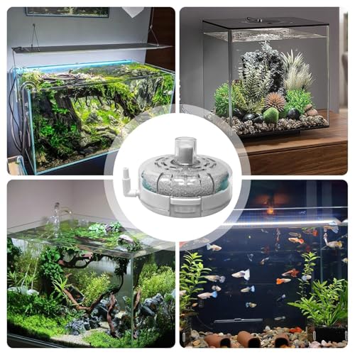 Fish Tank Micros Pump – Portable Filtration Unit, Efficient Water Circulation, Lightweight Sturdy Structure | Aquarium Aerator with Easy Install for Freshwater Saltwater Pond Terrarium Breeding System