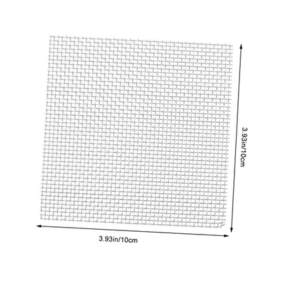 Happyyami 10pcs Stainless Steel Wire Mesh Pad for Aquarium Aquatic Plants and Moss Non Grass Planting for Fish Tank Decoration and Plant Fixation