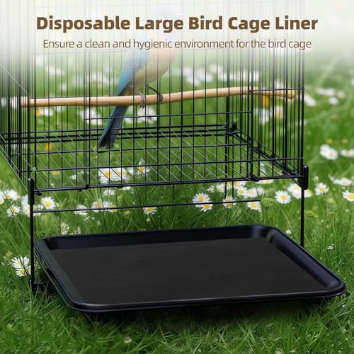30 Pcs Bird Cage Liners, 18 x 20 in Cuttable Disposable Felt Pads, Water-Absorbing Lining for Parrots, Hamsters, Guinea Pigs, Rabbits
