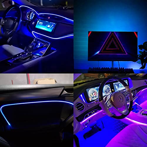 DC 5V USB COB Blue LED Strip Light Dimmable IP65 Waterproof USB Powered 6.6ft/2M 640LEDs with Dimmer High Brightness Flexible LED Tape Lights - color: Blue