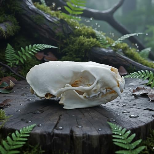 Taxidermy Real Animals Skull Decor - Model Animals Bones Specimen,Taxidermy Supplies for Science Education,Collection (Mink Skull) - style: Mink Skull