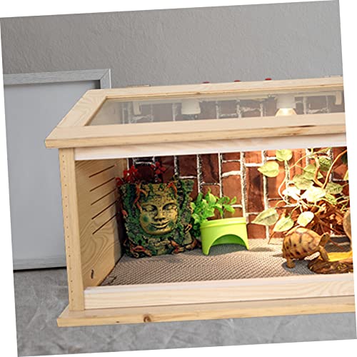 BESPORTBLE Waterproof Moisture Retaining Reptile Carpet Mat 3-in-1 Polyester Lizard Cage Substrate for Tortoises Snakes and Other Reptiles