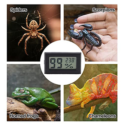 Mini Hygrometer Thermometer Digital Temperature Humidity Meter Built in Probe Aquarium Thermometer for Homes