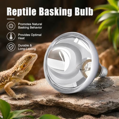 BR40 E26 Incandescent Bulb, Reptile Basking & Display Spot Light, 250W | 4 SCENARIOS, 1 BULB — Use as reptile basking lamp, display spot, food warmer, or stage accent — versatile daily use.