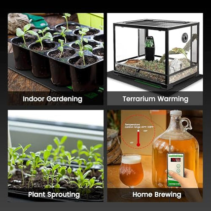 MARS HYDRO 48''x20.75'' Seedling Heat Mat with Thermostat Combo Set，Heating Pad for for Germination, Indoor Gardening, Greenhouse - size: 48''x20.75''Kit