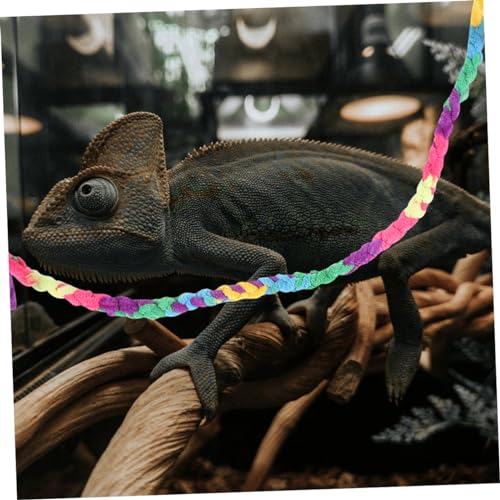TOYANDONA 2pcs Climbing Ropes for Reptiles Natural Habitat Decor for Lizards Snakes and Crabs Versatile Aquarium Rope Vines for Enrichment and Aesthetic Appeal
