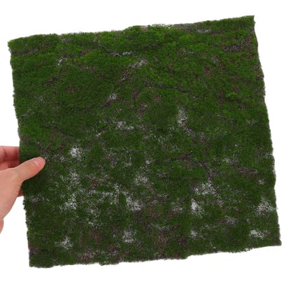 Artificial Moss Grass Turf Mat 30cm X 30cm Green Moss Patch for Terrarium Bonsai Reptile Habitat Indoor Decorative Faux Moss Carpet