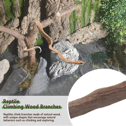 BNOSDM Reptile Grapevine Wood Decoration Lizard Natural Wood Climb Tree Branch Decor Grape Wood Branches Tank Accessories for Leopard Gecko Frog Snake Climbing Terrarium Ornament,7.87in