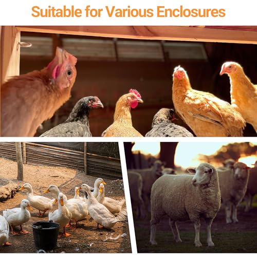 Chicken Poop Scooper Tempered Spring Steel Sifting Shovel for Chicken Coop with 32-60" Adjustable Stainless Steel Tube Cleaning Tool for Coop with Rubber Handle - size: 8" W x 3" D