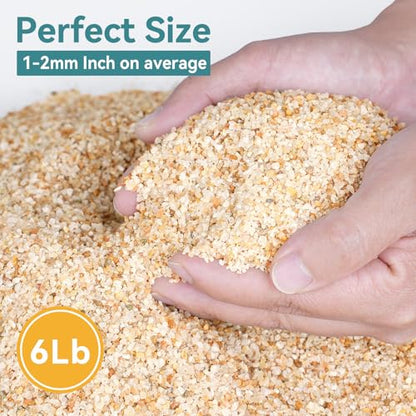 1-2mm Coarse Sand for Plants, 6lb Horticultural Sand for Succulents, Desert Silica Sand for Cactus, Vases, Aquariums, Terrarium, Fish Tank, Drainage Rocks for Potted Plants, Bamboo, Crafts