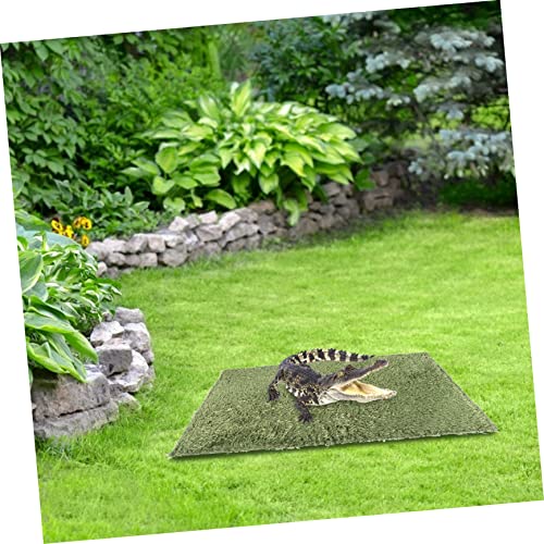VILLCASE Reptile Carpet Mat 2pcs Lizard Supplies for Tortoise Moss Reptile Carpet Terrarium Substrate Liner Waterproof Heat Retaining
