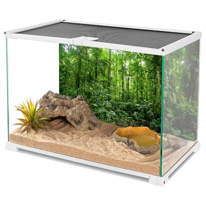 AWERT 48x20 inches Terrarium Background Tropical Aquarium Background Green Huge Tree Rainforest Reptile Habitat Background - size: 48x20in/120x50cm
