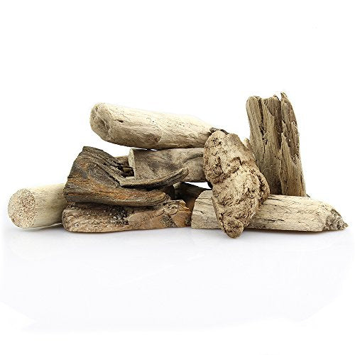 3 Pieces of 4"-6" Natural Pacific Driftwood for Aquarium Décor, Terrariums, Arts & Crafts and Reptile Habitats